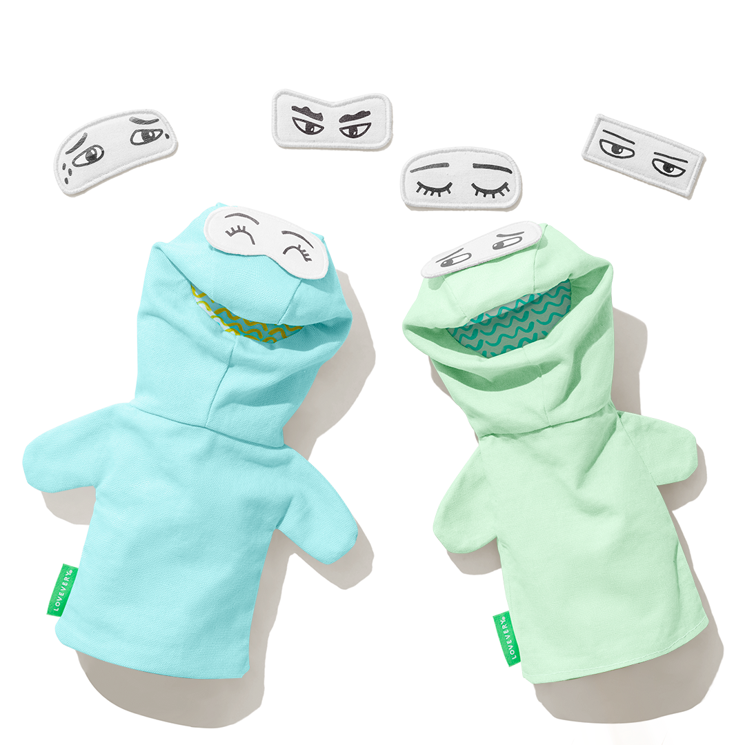 Storytelling Puppet Set With Changing Emotion Eyes from The Storyteller Play Kit