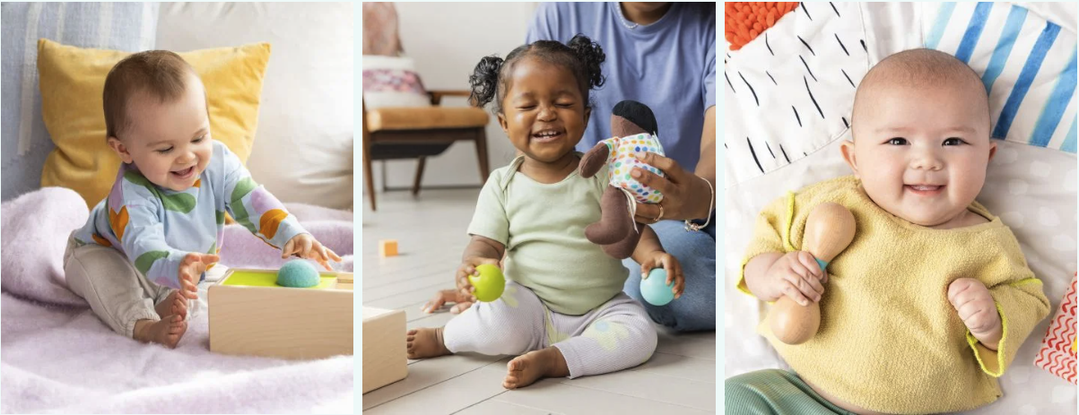 Baby Toys Landing Page Triptych
