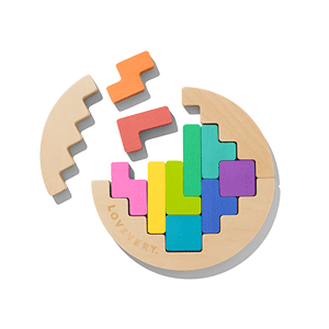 Puzzle Tetris en Bois