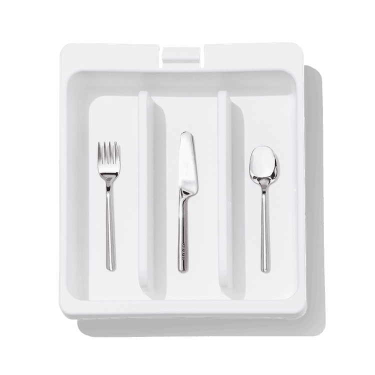 Lovevery Real Life Plat Kitchen Stainless Steel Silverware & Silverware Drawer