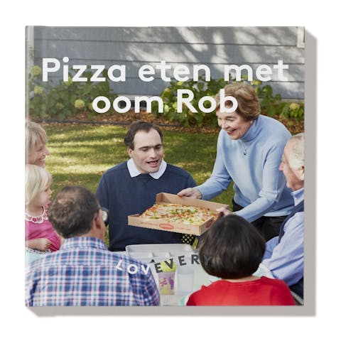 Boekje 'Pizza eten met oom Rob'
